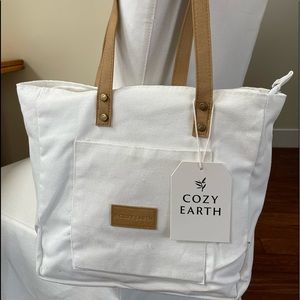 Cozy Earth Natural Lined Tote Bag